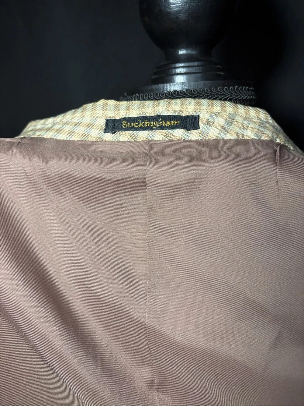 Classic 80s Buckingham Men’s Checked Sport Blazer